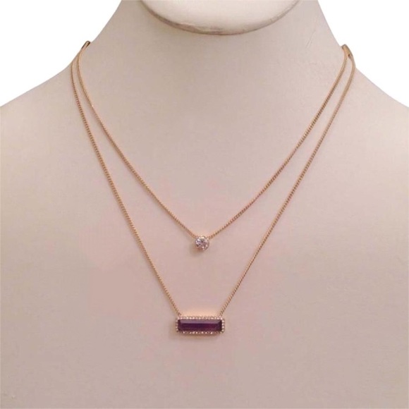 Michael Kors Amethyst Necklace MKJ5823710 - Picture 1 of 3