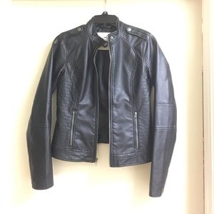 Black biker jacket