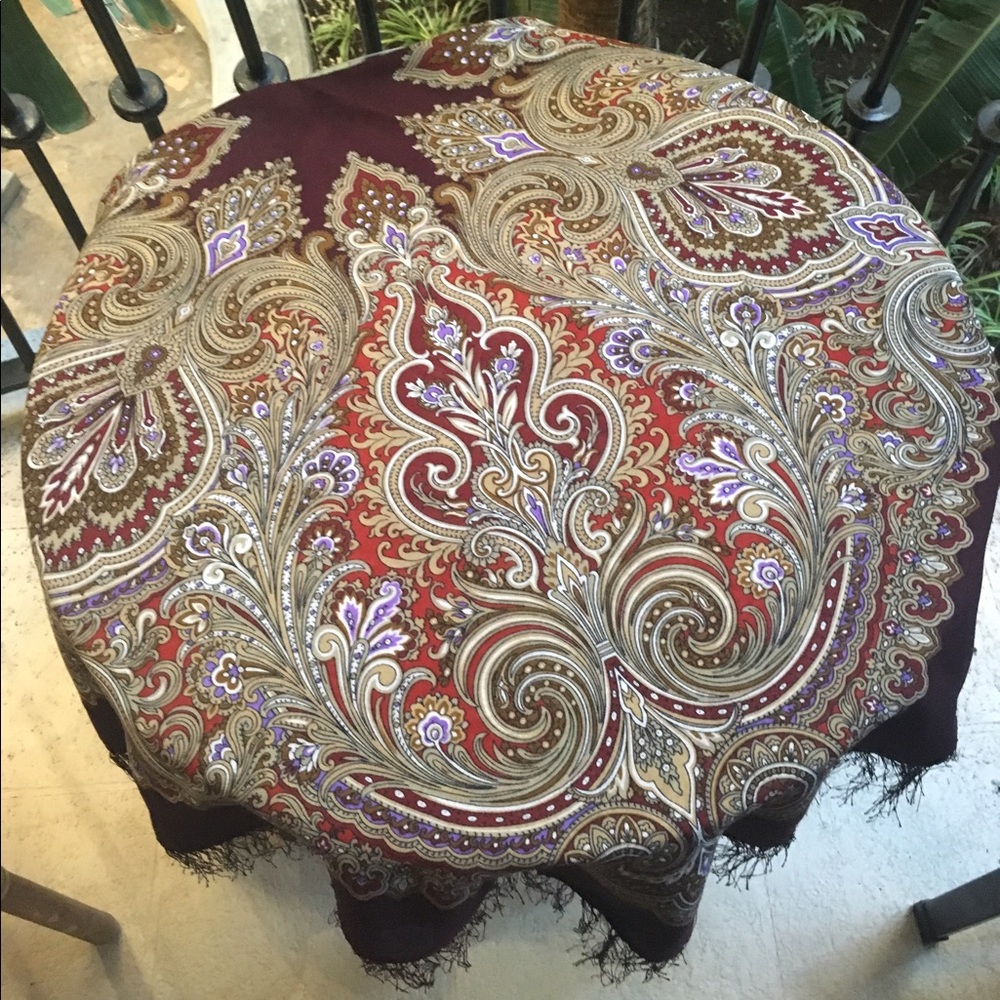 💃🏼GREAT💃🏼 Russian Style 100% Wool/Silk Shawl