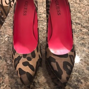 Leopard print heels
