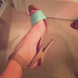 Justfab minimal strap heel