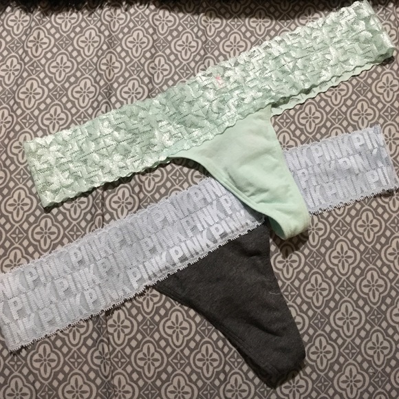 2 pair of Victoria's Secret Pink thongs