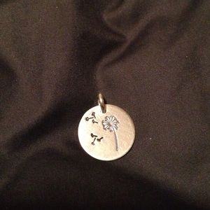 Dandelion Sterling Silver Wish Charm