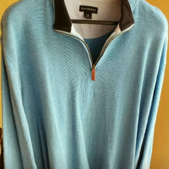 Lands' End Sky Blue Sailing Sweater - Picture 4 of 4
