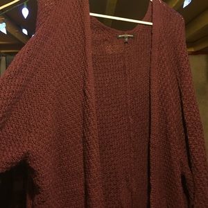 Brandy Melville Maroon Caroline cardigan
