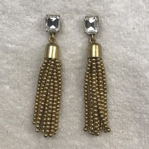 💥REDUCED💥 J.Crew Diamond Tassel Earrings