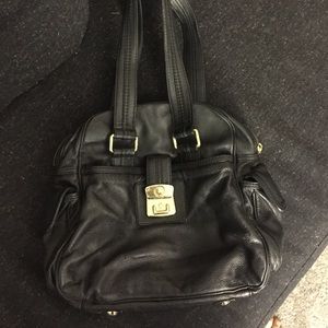 Marc By Marc Jacobs black leather shoulder bag