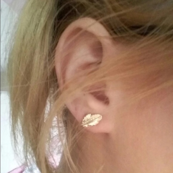 Feather Stud Earrings