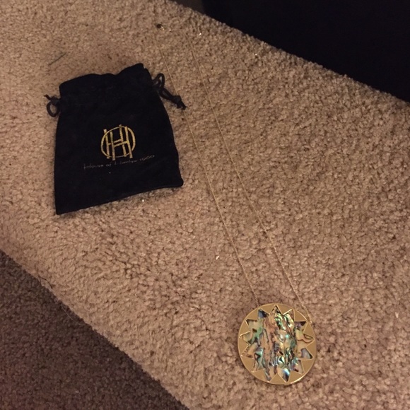 House of Harlow Sun Burst Pendant Necklace