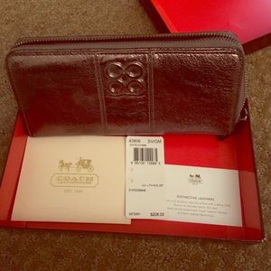 Coach gunmetal wallet