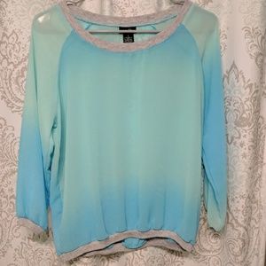 Long sleeve sheer shirt