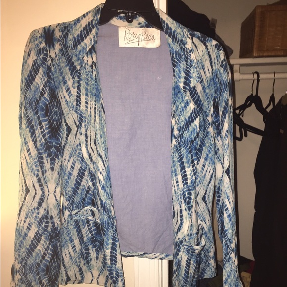 Rory beca shibori tie dye blazer jacket XS