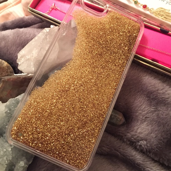 Glitter gold waterfall  iPhone 6/6s case