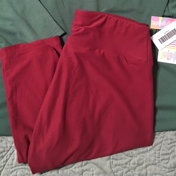OS Cranberry LulaRoe Leggings New