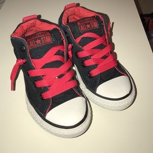 Black and Red All Star Converse