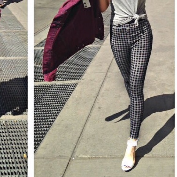 ❌SOLD❌Plaid cigarette pants