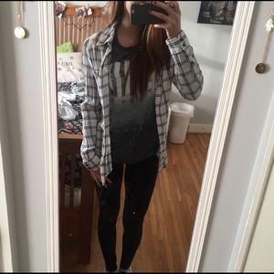 Black and White Plaid/Flannel