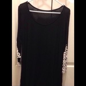 Crochet t-shirt dress