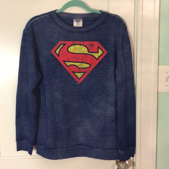Superman unisex navy longsleeve