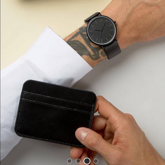Watch and cardholder set