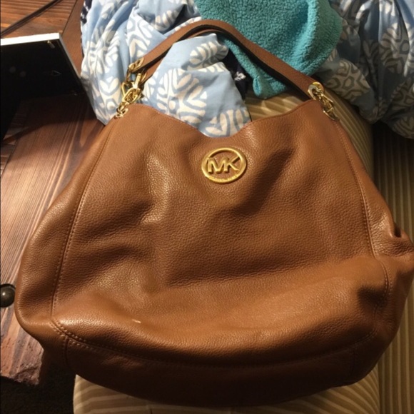 Women's Brown leather Michael Kors hobo bag