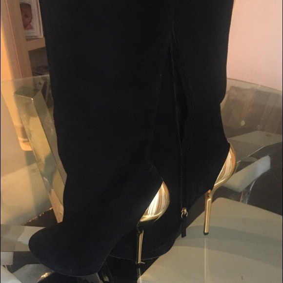 Leather snow boots Giuseppe Zanotti Black size 38 EU in  38 Giuseppe Zanotti Boots