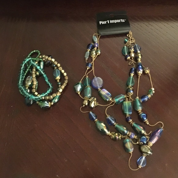 Necklace with matching bracelets