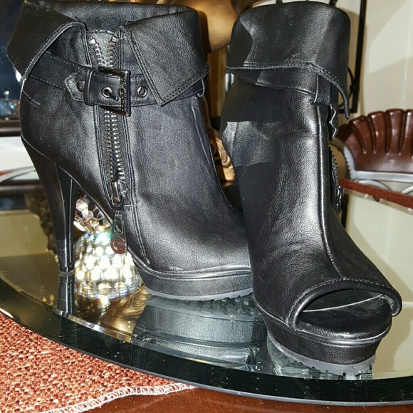 Leather Guess Booties