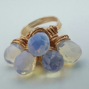 Moonstone Dangle Ring