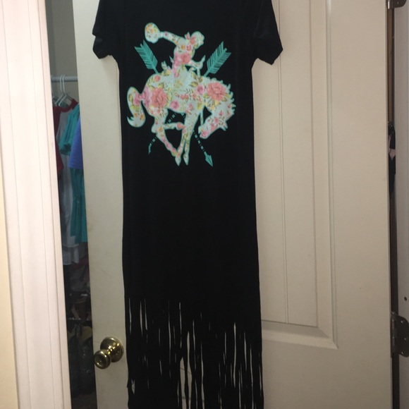 Rodeo Rose Fringe dress - Picture 1 of 1