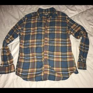 J.Crew flannel button down, Large