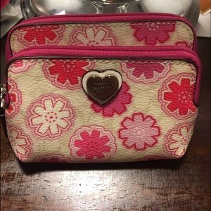 Small Coach Wallet, Floral coated canvas