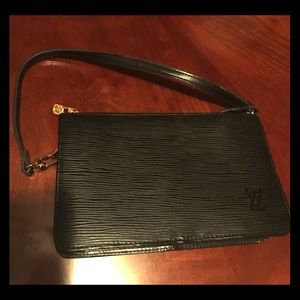 Authentic louis vuitton black epi leather