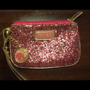 Lilly Pulitzer Mini Wristlet Glitter