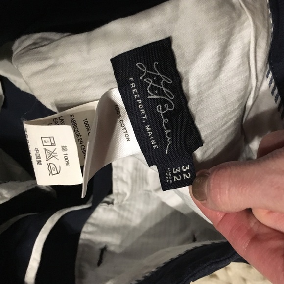 Men's navy blue L.L. Bean suit - Picture 3 of 4