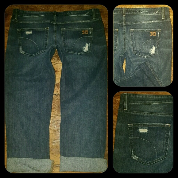 💣SOLD💥🌈 Joe's Jeans Ex-Lover Crop Destructed Jeans - Picture 3 of 4