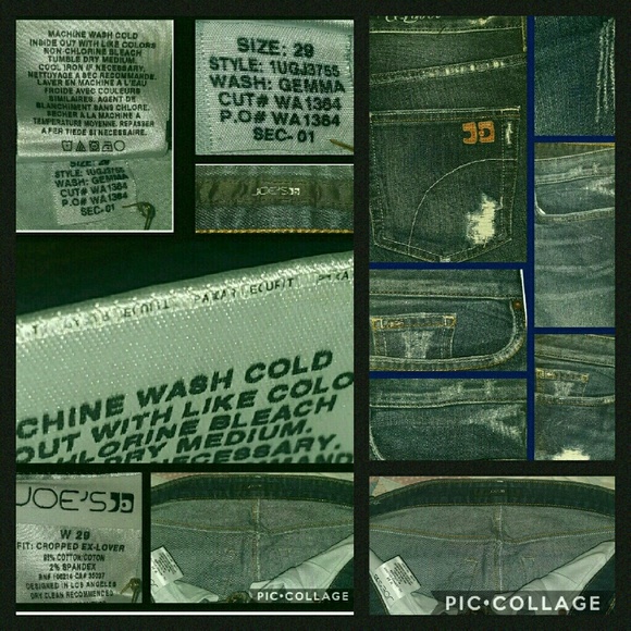 💣SOLD💥🌈 Joe's Jeans Ex-Lover Crop Destructed Jeans - Picture 4 of 4