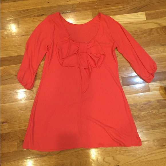 Red bow back dress - Picture 2 of 2
