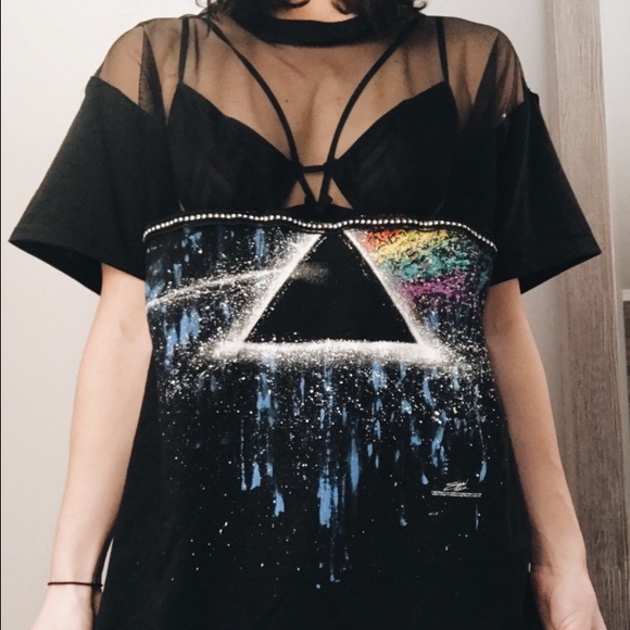 🚫SOLD🚫Pink Floyd mesh top - Picture 3 of 3