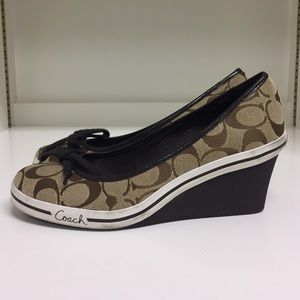 coach wedge heels