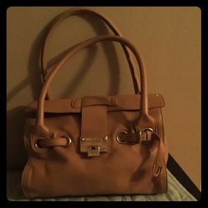 Jimmy Choo camel tote bag