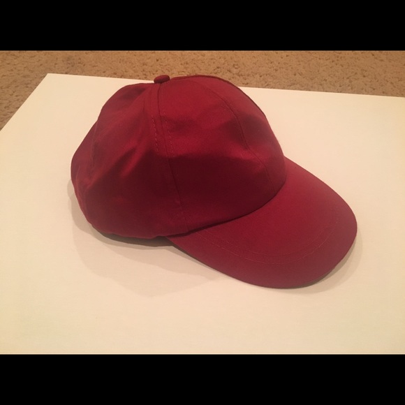 Plain Red Baseball Cap