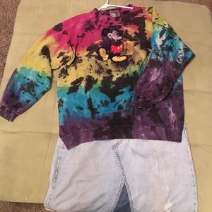 UO color dyed vintage sweatshirt.