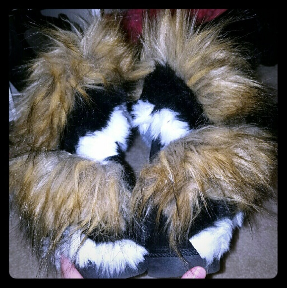 Furry boots