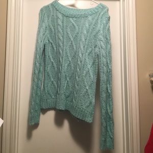 Aqua "chunky" sweater