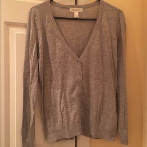 Thin Gray Cardigan