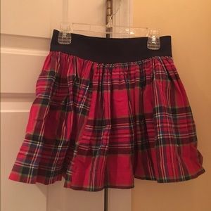 Red Plaid Skirt