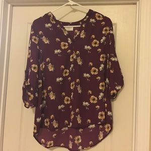 Sienna sky flowery blouse size medium