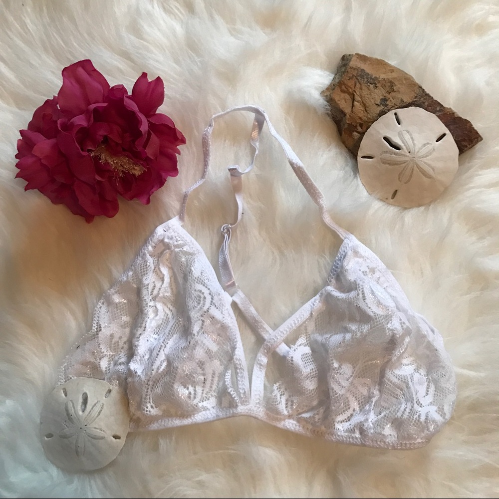 NEW💓 White Lace Bralette For Love & Lemons