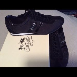Coach black/black size 8 sneakers